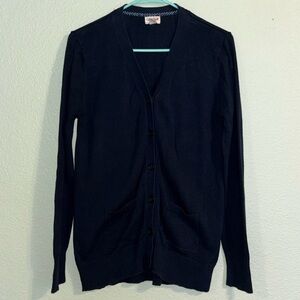 Cat & Jack Women's Navy Blue Cardigan Sweater